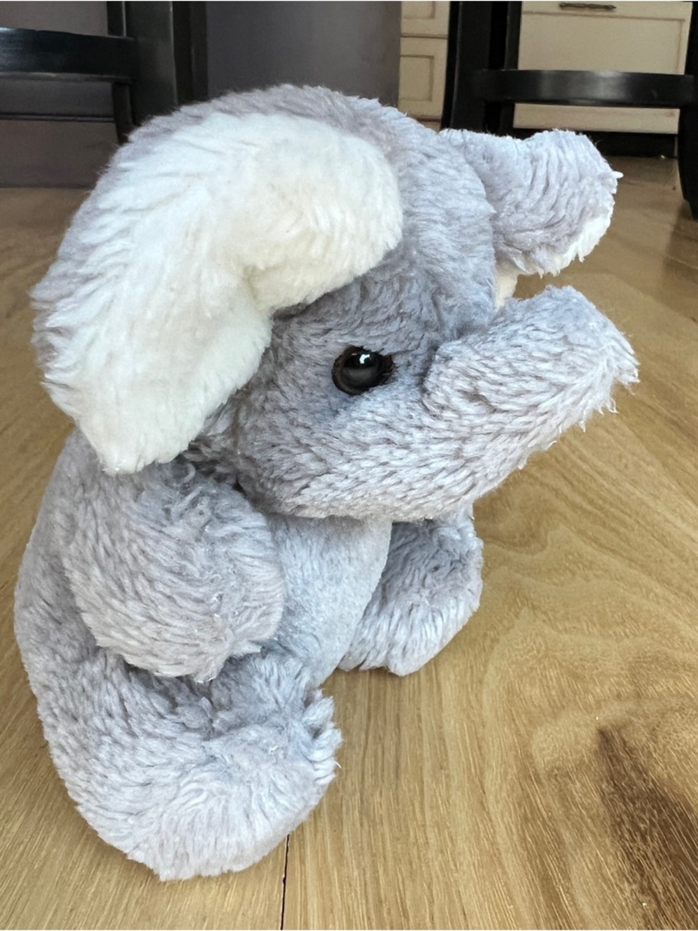 Vintage Steven Smith Elephant Plush Gray Sitting Stuffed Animal 5"